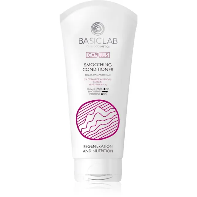 BasicLab Dermocosmetics Capillus uhlazující kondicionér pro nepoddajné a krepatějící se vlasy 100 ml