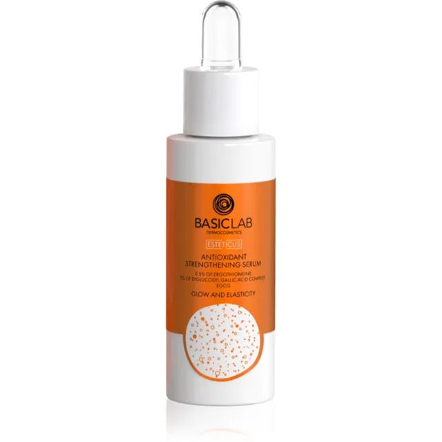 BasicLab Dermocosmetics Esteticus antioxidační sérum zvyšující elasticitu pleti 0.5% Ergothioneine, 5% Diglucosyl gallic acid complex 30 ml