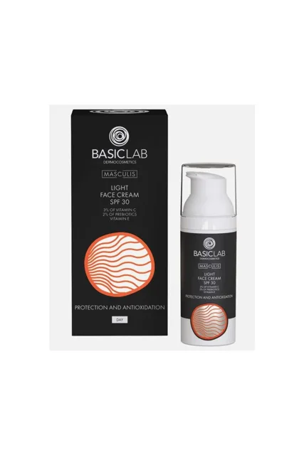 BasicLab Dermocosmetics Masculis lehký denní krém pro muže SPF 30 50 ml Datum spotřeby: 04/26