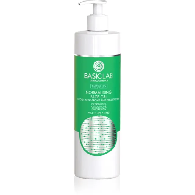 BasicLab Dermocosmetics Micellis normalizující čisticí gel pro mastnou pleť se sklonem k akné 300 ml