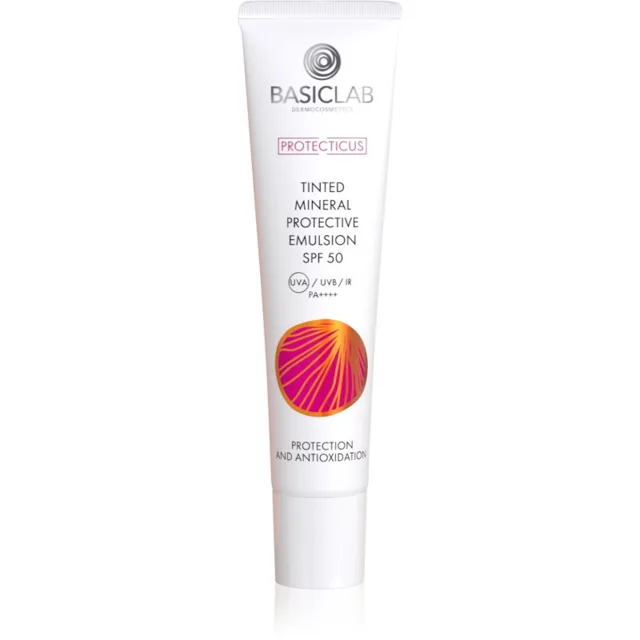 BasicLab Dermocosmetics Protecticus ochranná emulze pro citlivou pleť se sklonem ke zčervenání SPF 50+ 40 ml