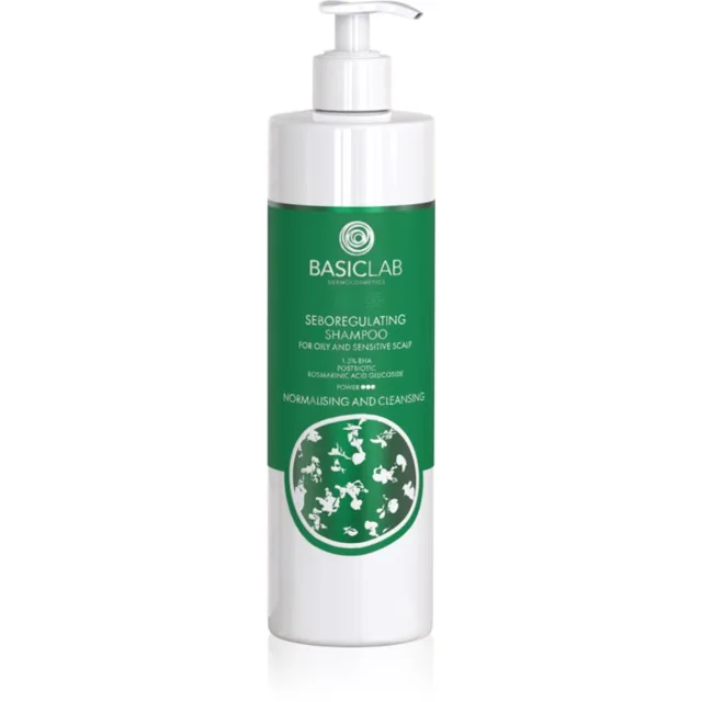 BasicLab Dermocosmetics Trichologis čisticí šampon na regulaci kožního mazu 300 ml