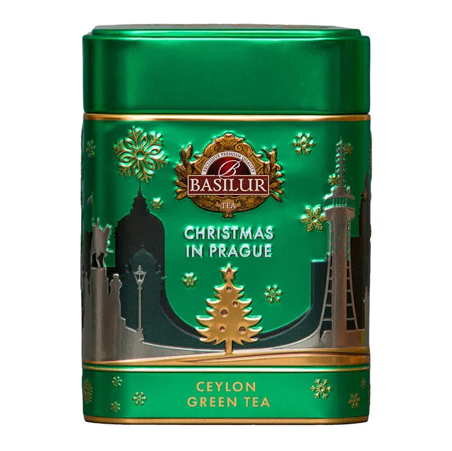 BASILUR Around the world christmas in Prague green zelený čaj 75 g
