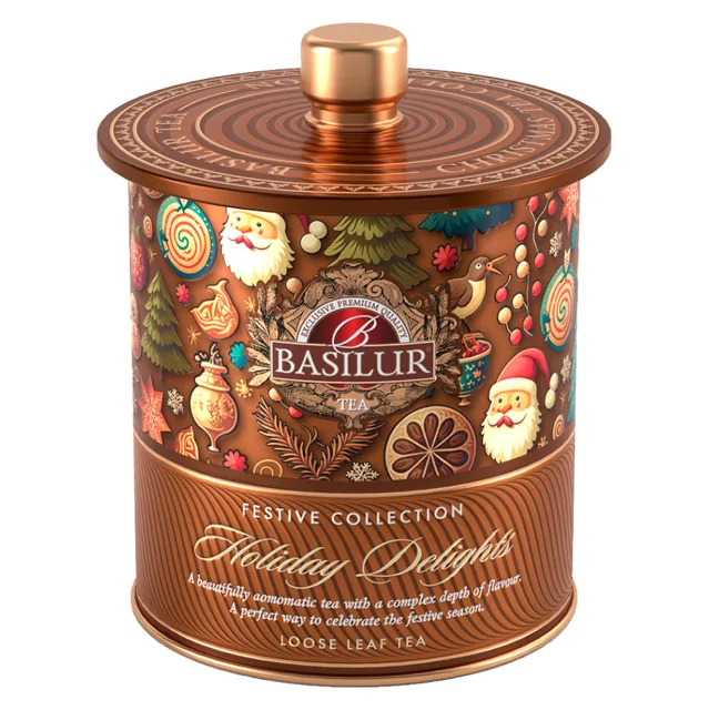 BASILUR Festive tea holiday delights černý čaj 75 g