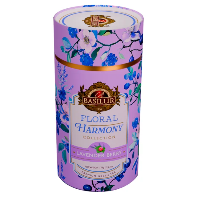 BASILUR Floral harmony lavender berry zelený čaj 75 g