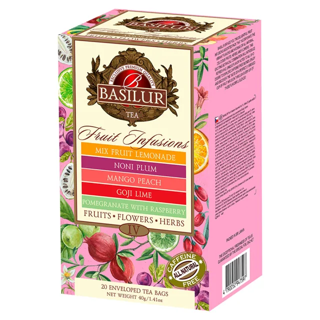 BASILUR Fruit infusions assorted IV ovocné čaje 20 gastro sáčků