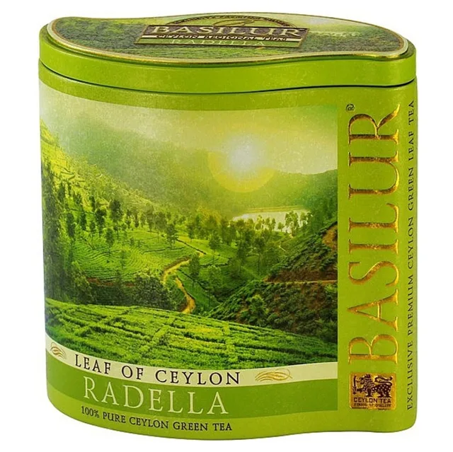 BASILUR Leaf of Ceylon Radella zelený čaj v plechové dóze 100 g