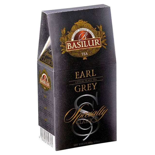 BASILUR Specialty Earl Grey černý čaj papír v papírové krabičce 100 g