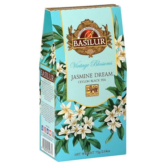 BASILUR Vintage blossoms jasmine dream černý čaj sypaný 75 g
