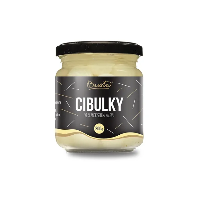 BASSTA Cibulky ve slanokyselém nálevu 200 g
