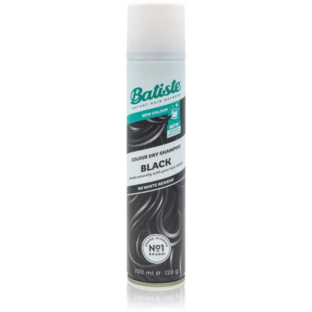 Batiste Colour Dry Shampoo Black suchý šampon pro tmavé vlasy 200 ml