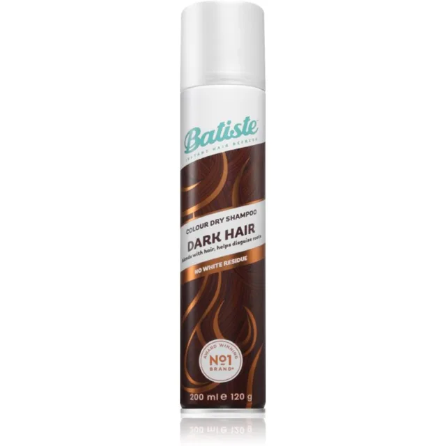 Batiste Colour Dry Shampoo Dark Brunette suchý šampon pro hnědé a tmavé odstíny vlasů 200 ml