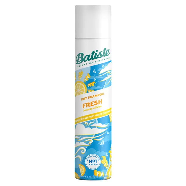 BATISTE Fresh Suchý šampon na normální vlasy S lehkou vůní 200 ml