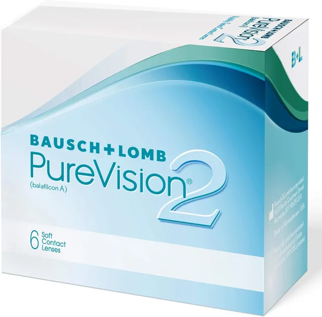 BAUSCH + LOMB Bausch & Lomb PureVision2 HD Měsíční měkké čočky 6 ks -4