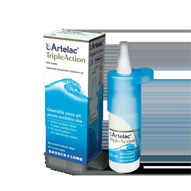 Bausch & Lomb oční kapky Artelac TripleAction 10 ml