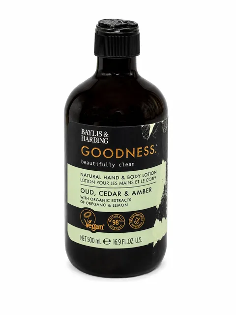 Baylis & Hardin Baylis & Harding Cedar & Amber   mléko na ruce a tělo  500 ml (poškozený aplikátor)
