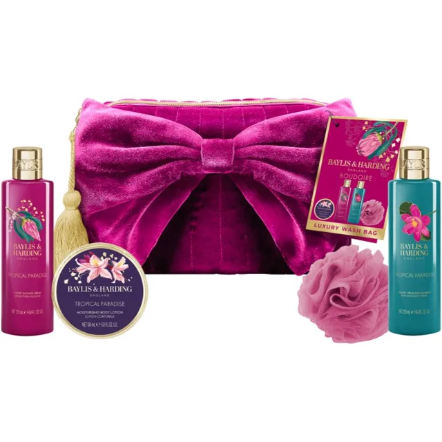 Baylis & Harding Boudoire Tropical Paradise dárková sada kosmetická taštička