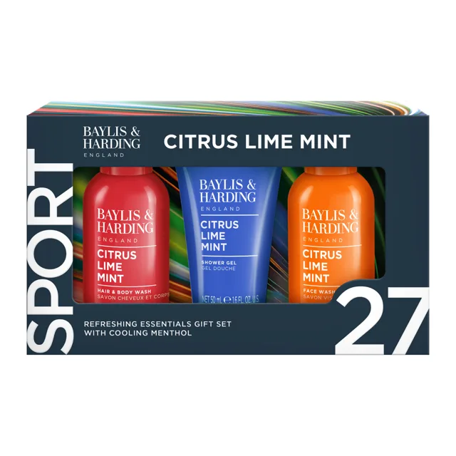 Baylis & Harding Dárková mini sada péče o tělo Citrus, Lime & Mint 3 ks