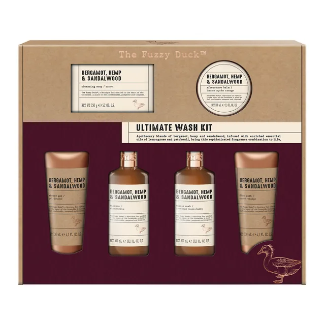 Baylis & Harding Dárková sada Bergamot, Konopí & Santalové dřevo Set 6 ks