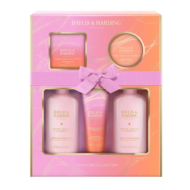 Baylis & Harding Dárková sada Jojoba, Vanilka & Mandlový olej 5 ks