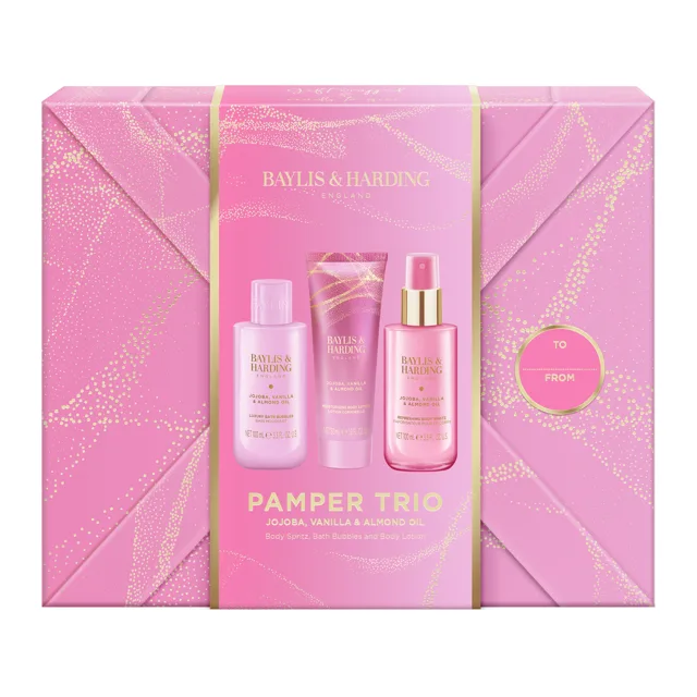 Baylis & Harding Dárková sada Jojoba, Vanilla & Almond Oil 3 ks