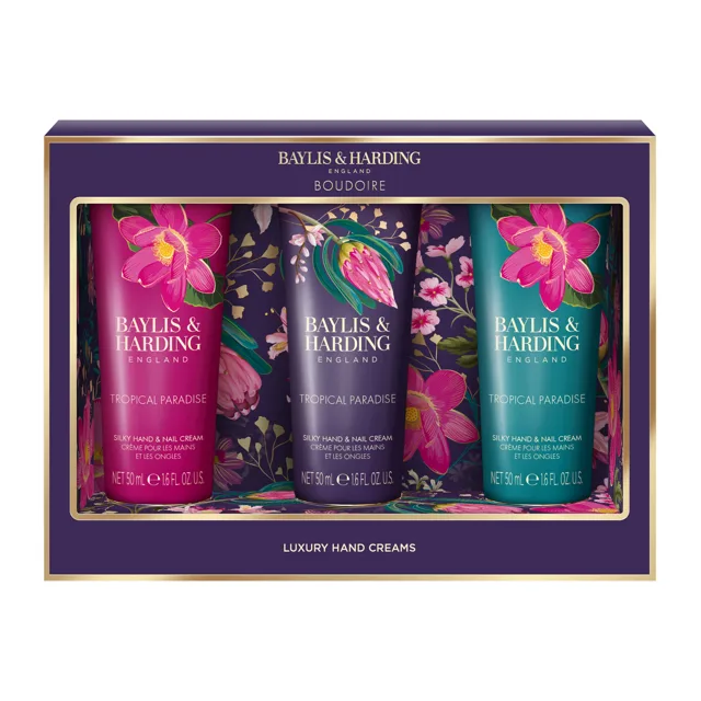 Baylis & Harding Dárková sada krémů na ruce Boudoire Tropical Paradise 3 ks