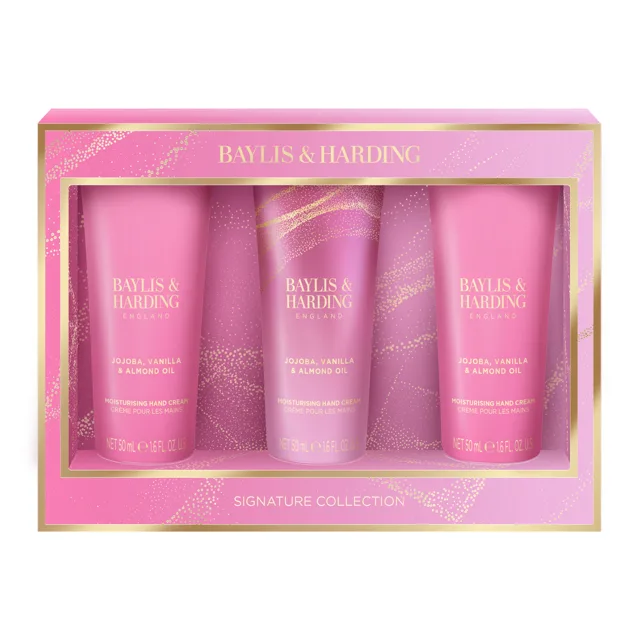 Baylis & Harding Dárková sada krémů na ruce Jojoba, Vanilla & Almond Oil 3 ks