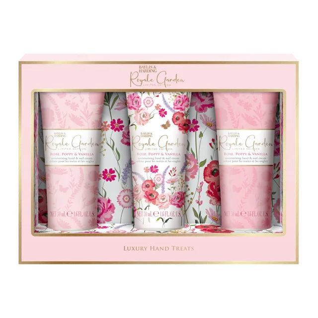 Baylis & Harding Dárková sada krémů na ruce Royale Garden 3 ks