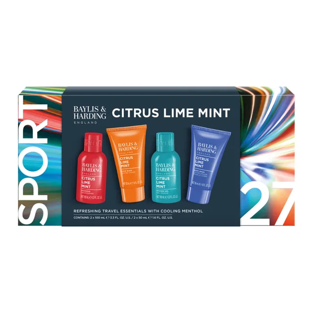 Baylis & Harding Dárková sada péče o tělo a vlasy Citrus, Lime, Mint 4 ks