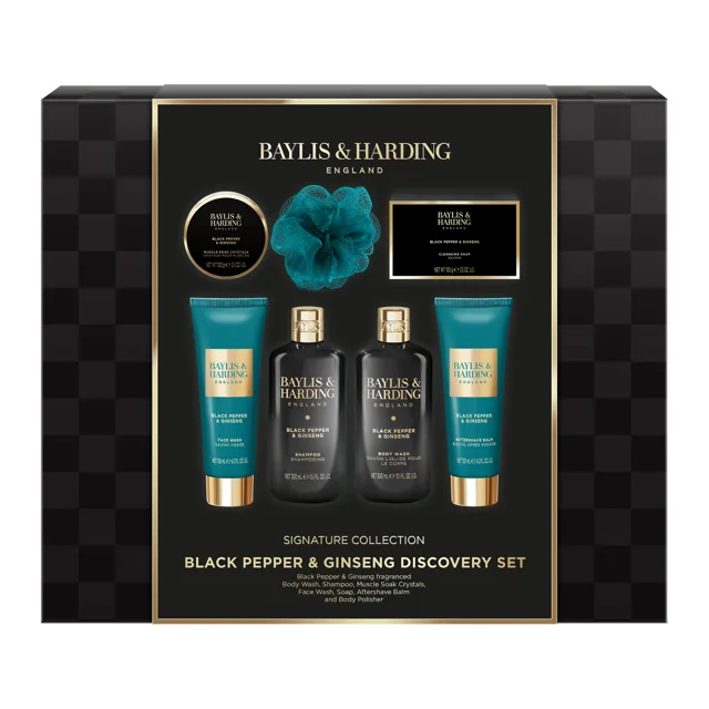 Baylis & Harding Dárková sada péče o tělo Black Pepper & Ginseng 7 ks