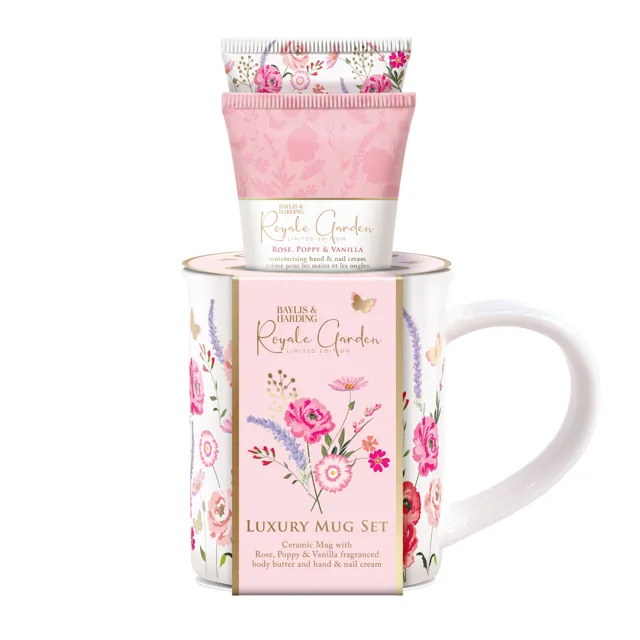 Baylis & Harding Dárková sada péče o tělo v hrníčku Royale Garden 2 ks