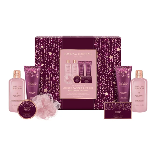 Baylis & Harding Dárková sada péče o tělo Wild Cherry & Vanilla 7 ks