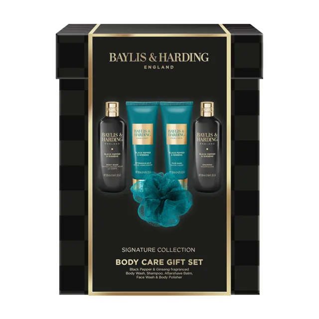 Baylis & Harding Dárkový box péče o tělo pro muže Black Pepper 5 ks