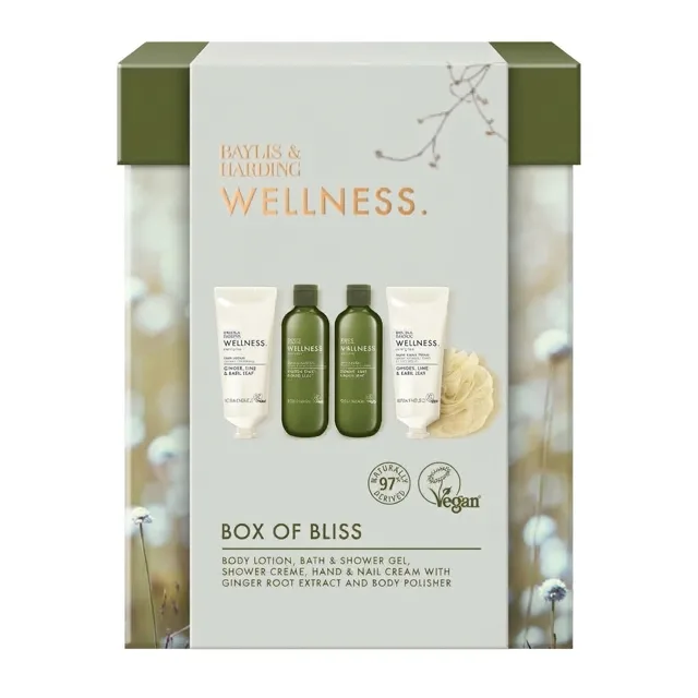 Baylis & Harding Dárkový box s produkty péče o tělo Ginger, Lime & Basil 5 ks