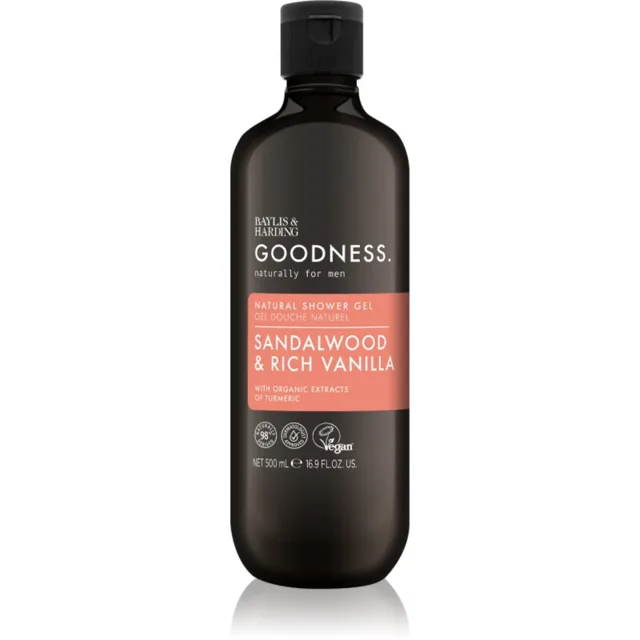 Baylis & Harding Goodness Sandalwood & Rich Vanilla sprchový gel pro muže 500 ml