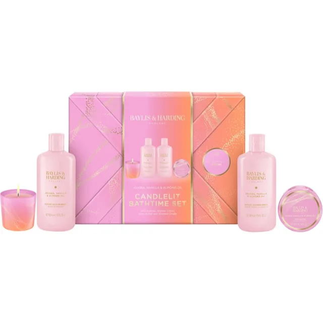 Baylis & Harding Jojoba, Vanilla & Almond Oil dárková sada do koupele