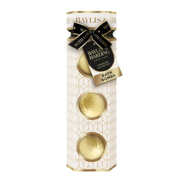 Baylis & Harding Luxury Bath Bomb Gift Set dárková sada 3 šumivých koulí do koupele 3 x 100 g