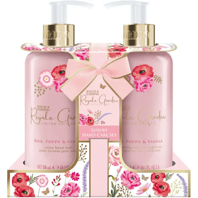 Baylis & Harding Royale Garden Rose, Poppy & Vanilla dárková sada na ruce