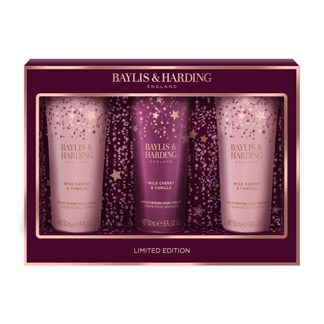Baylis & Harding Sada krémů na ruce Wild Cherry 3x50 ml