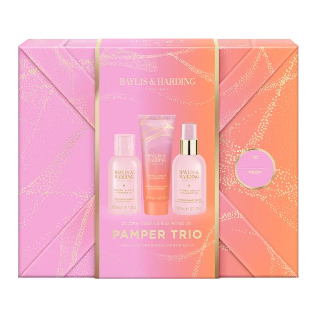 Baylis & Harding Sada péče o tělo Jojoba, Vanilka & Mandlový olej 3 ks