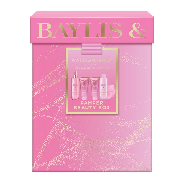Baylis & Harding Sada péče o tělo v dárkové krabičce Jojoba, Vanilla & Almond Oil 5 ks
