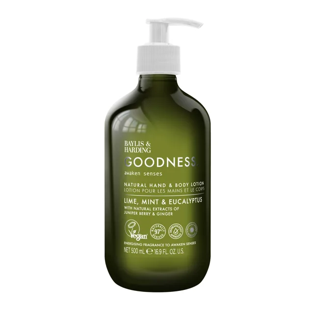 Baylis & Harding Tělové mléko Goodness Awaken Limetka, Máta & Eukalyptus 500 ml