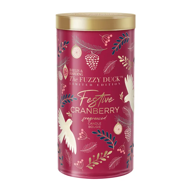 Baylis & Harding Vonná svíčka Zimní království Festive Cranberry (Fragranced Candle) 390 g