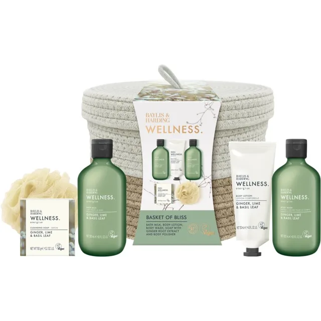 Baylis & Harding Wellness. Energise dárková sada Ginger, Lime & Basil Leaf