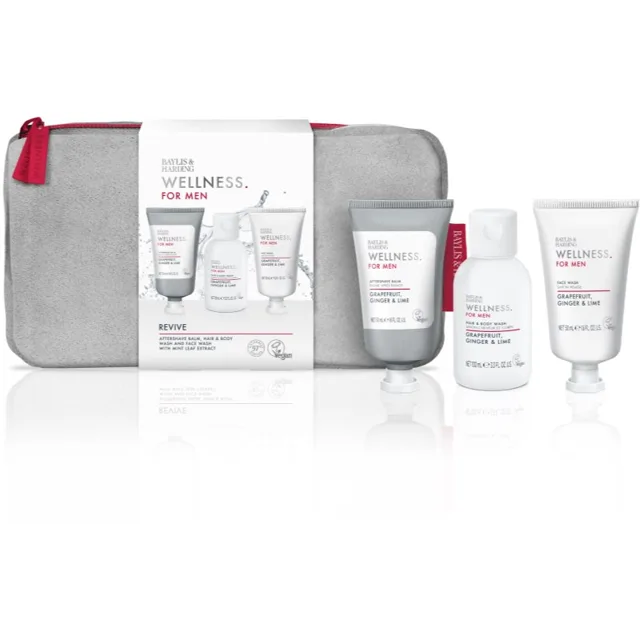 Baylis & Harding Wellness. For Men. Revive dárková sada na tělo a obličej pro muže Grapefruit, Ginger & Lime