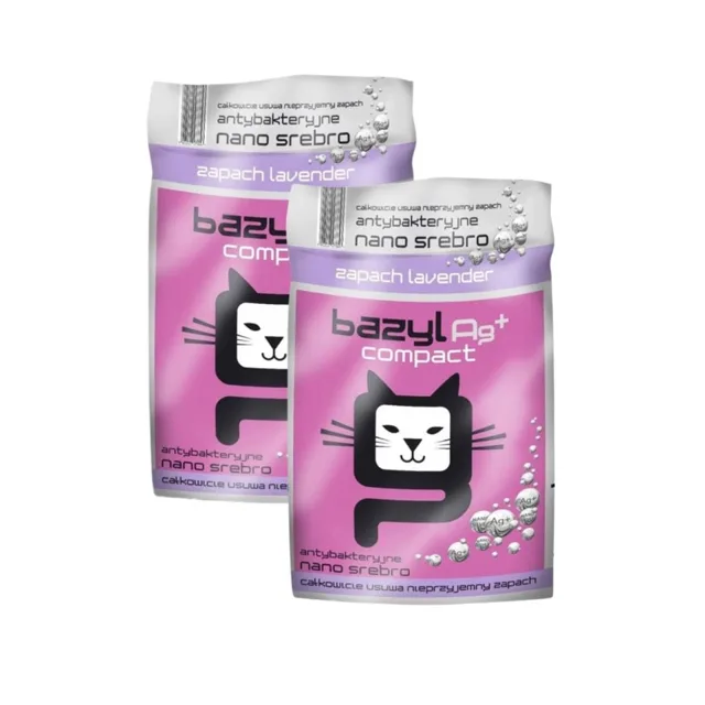 BAZYL Ag+ Compact Lavender 2x5 l levandulový bentonitový substrát pro kočky