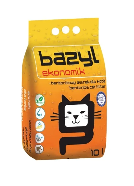 BAZYL Ekonomik 10 L přírodní bentonitové stelivo pro kočky