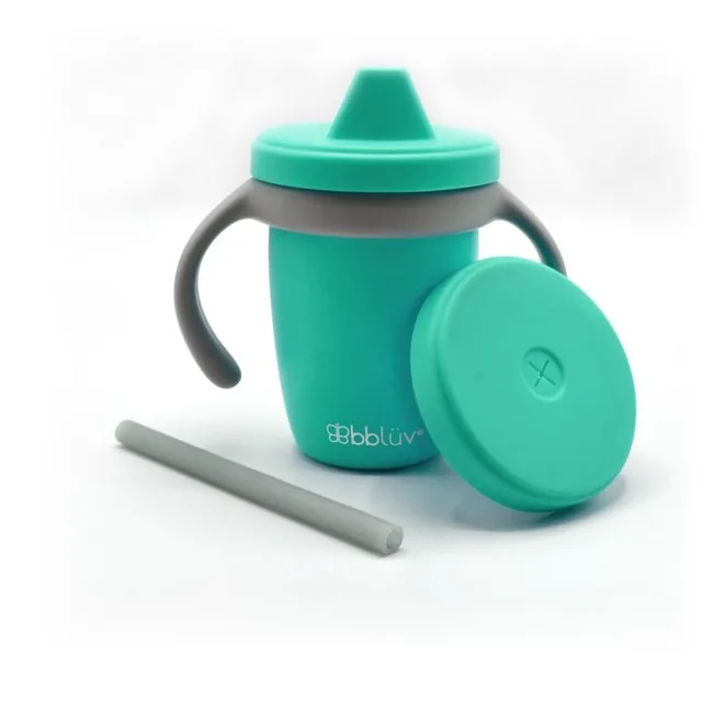Bblüv silikonový hrníček Sippy Küp Aqua