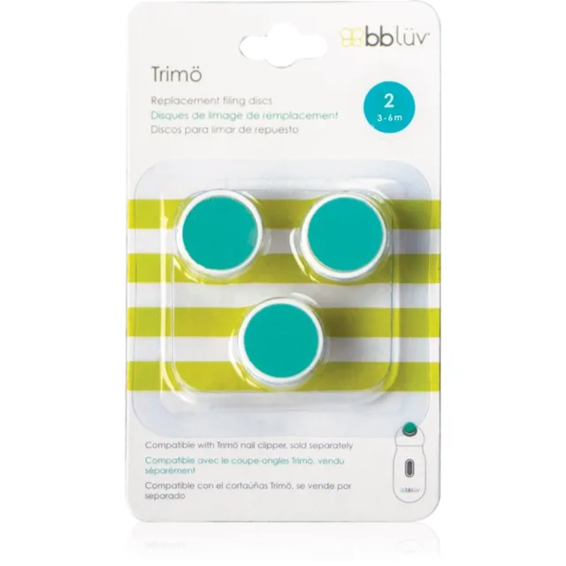 BBLÜV Trimö náhradní nástavce pro dětský pilník na nehty 3-6m 3 ks