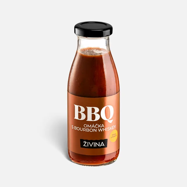 BBQ omáčka pálivá s medem 270 g  s Bourbon Whiskey